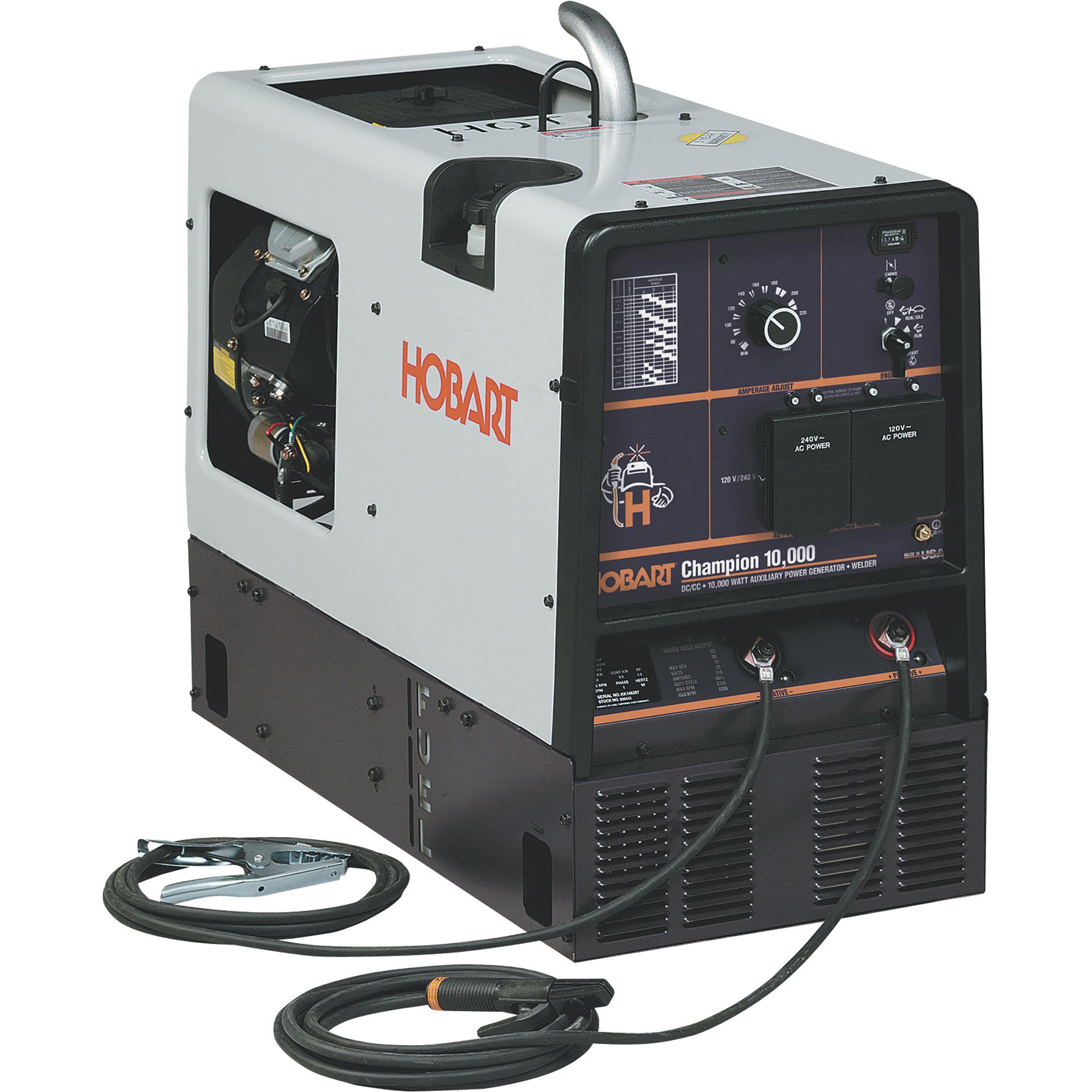 Hobart Welder/Generator Champ — 230 Amp DC,10,000 Watts, with Free Cover, Model# 500433